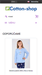 Mobile Screenshot of cotton-shop.sk